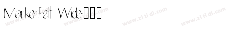 MarkerFelt Wide字体转换